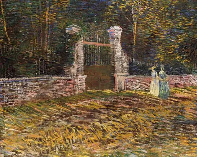 ทางเข้าสวนสาธารณะ Voyer d'Argenson ที่ Asnières - Vincent van Gogh