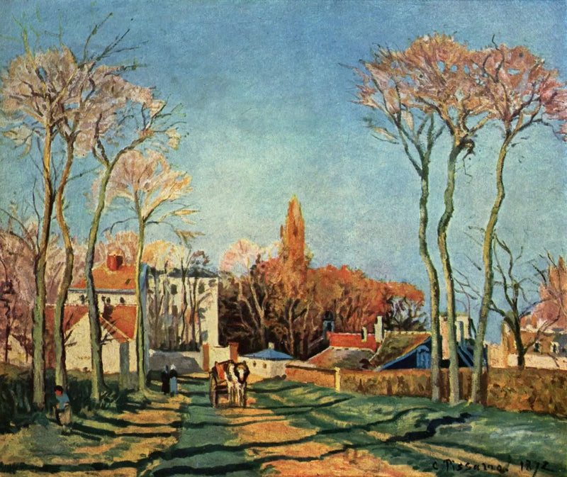 ทางเข้าหมู่บ้านของ Voisins - Camille Pissarro