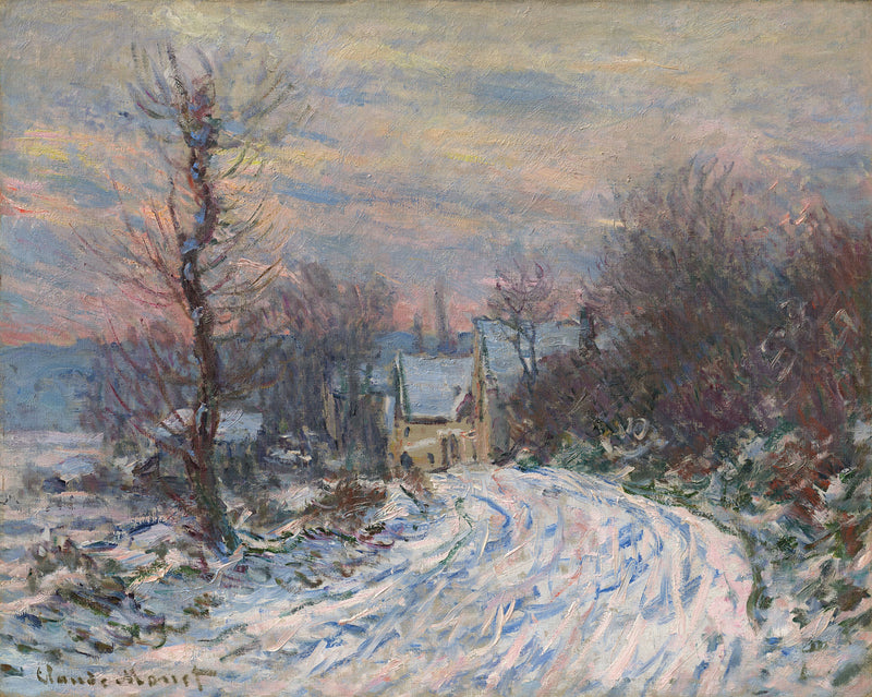 ทางเข้า Giverny ในฤดูหนาว W967 - Claude Monet
