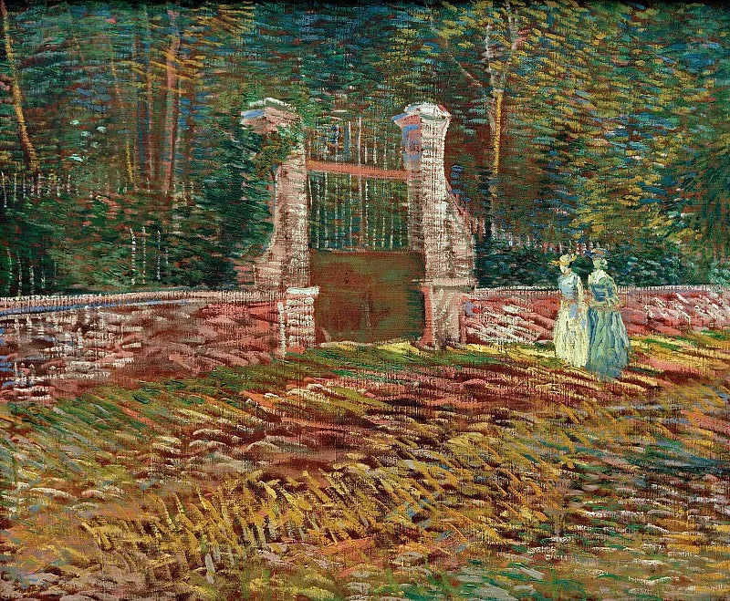 ทางเข้าสวนสาธารณะ Voyer d'Argenson ที่ Asnières - Vincent van Gogh