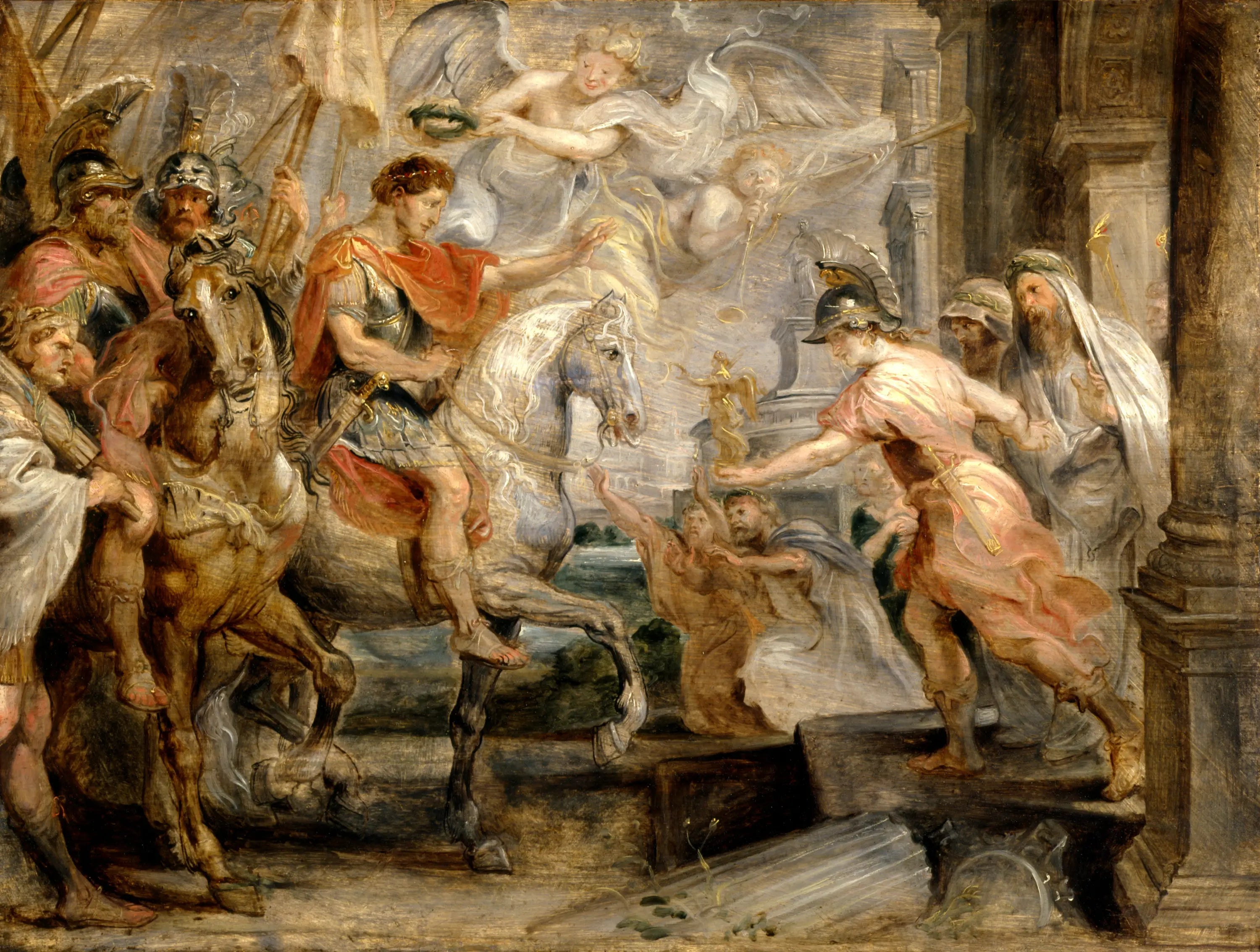 Entrée triomphale de Constantin à Rome - Peter Paul Rubens image 1 copie peinte à la main à l’huile
