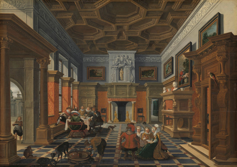 Entreprise dans un intérieur - Bartholomeus van Bassen
