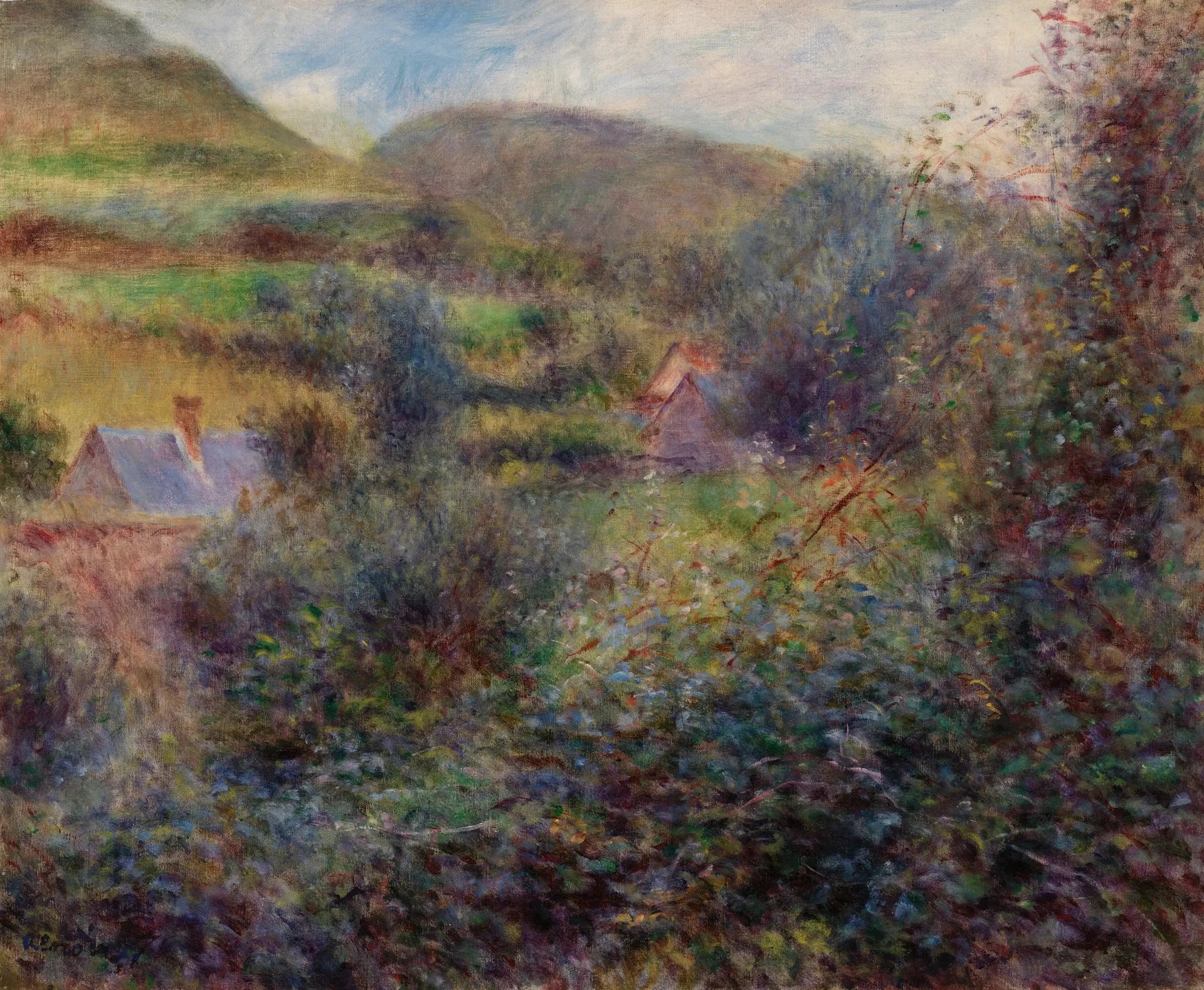 Environs de Berneval - Pierre-Auguste Renoir image 1 tableau peint à l’huile sur toile