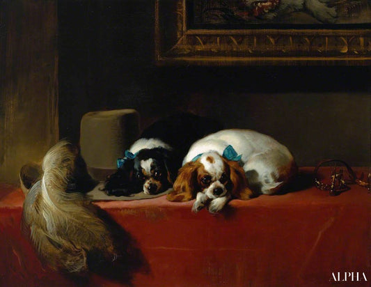 Épagneuls King Charles - Edwin Landseer - Reproductions de tableaux et peintures haut de gamme