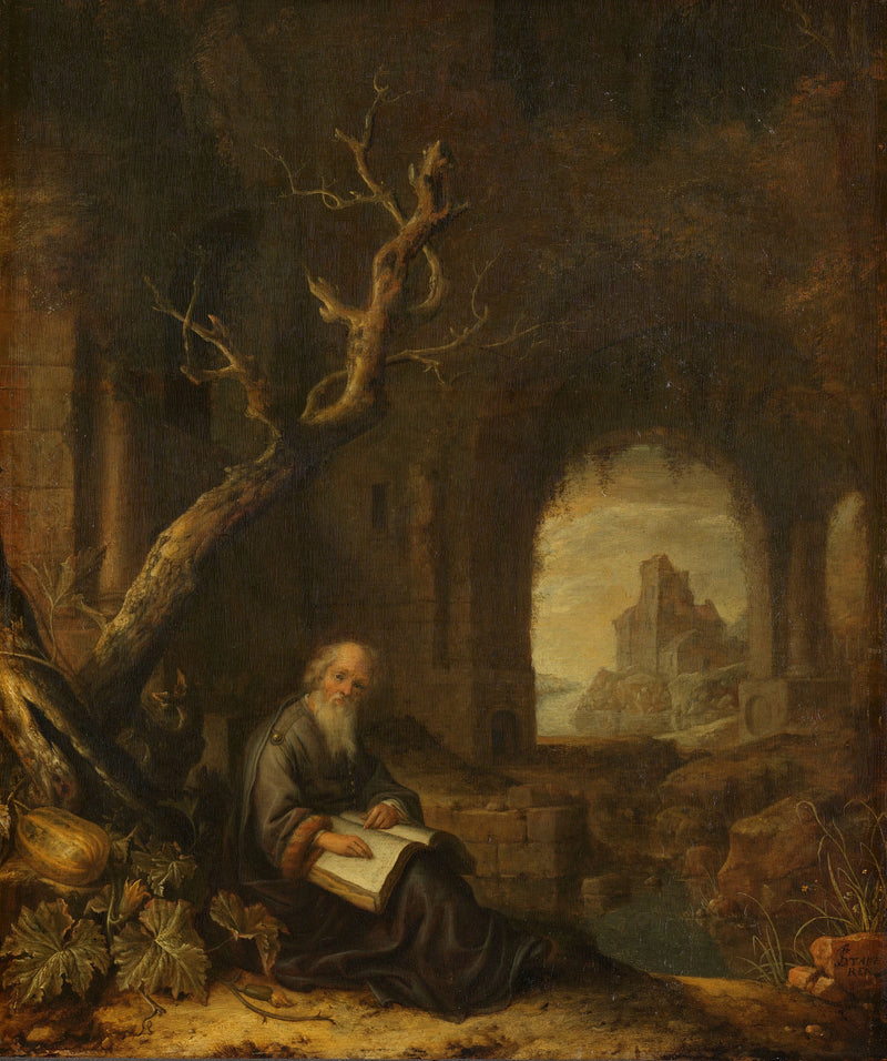 Un ermite en ruine - Jan Adriaensz. van Staveren