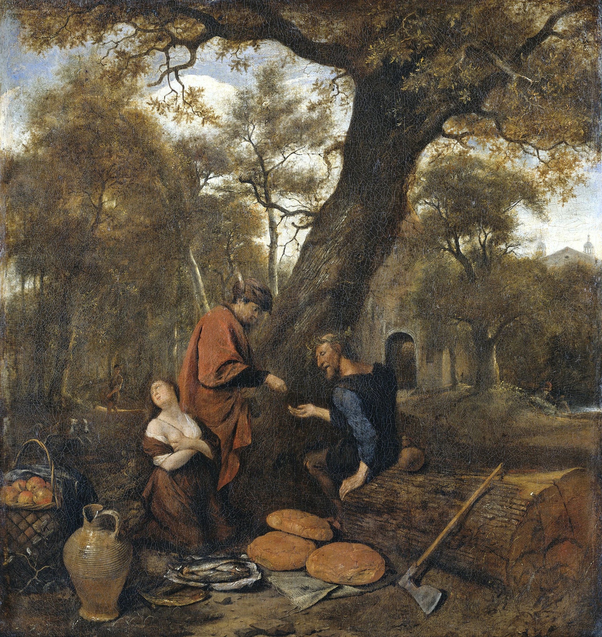 Erysichthon vend sa fille Mestra - Jan Steen