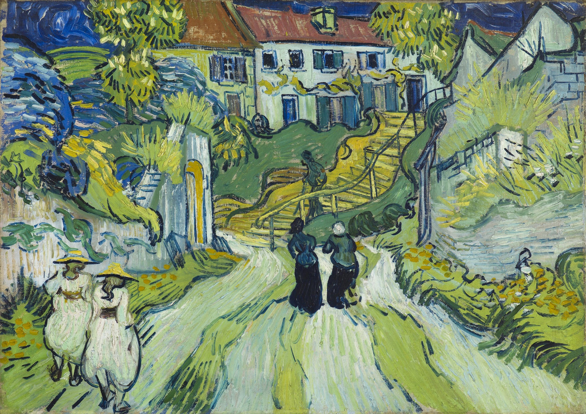 L’Escalier d’Auvers de Vincent van Gogh, 1890, Saint Louis Art Museum