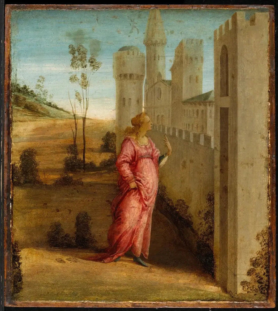 Esther aux portes du palais - Filippino Lippi image 1 copie de tableau peinte à la main