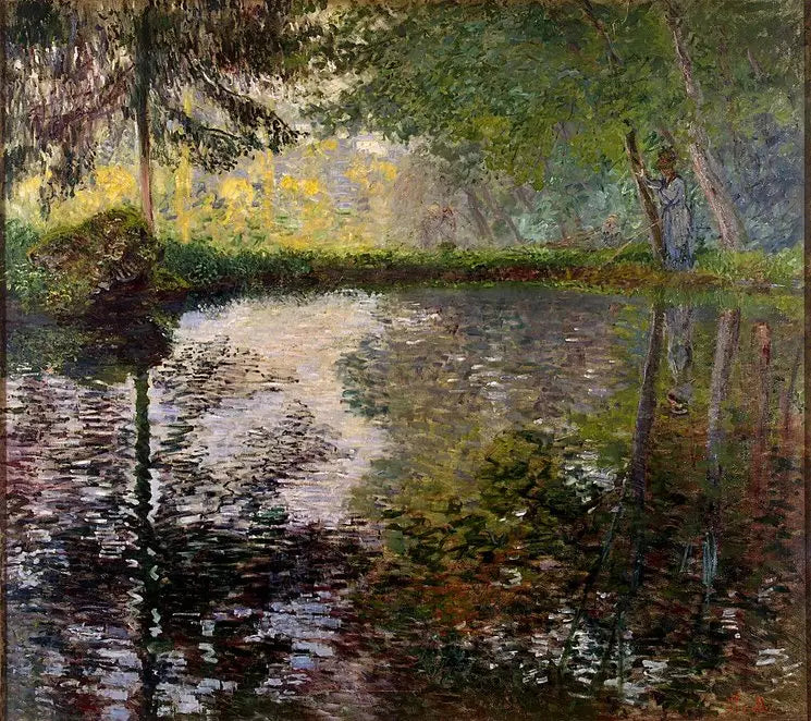 Reproduction du tableau « Étang à Montgeron - Claude Monet » par Alpha Reproduction en peinture à l’huile