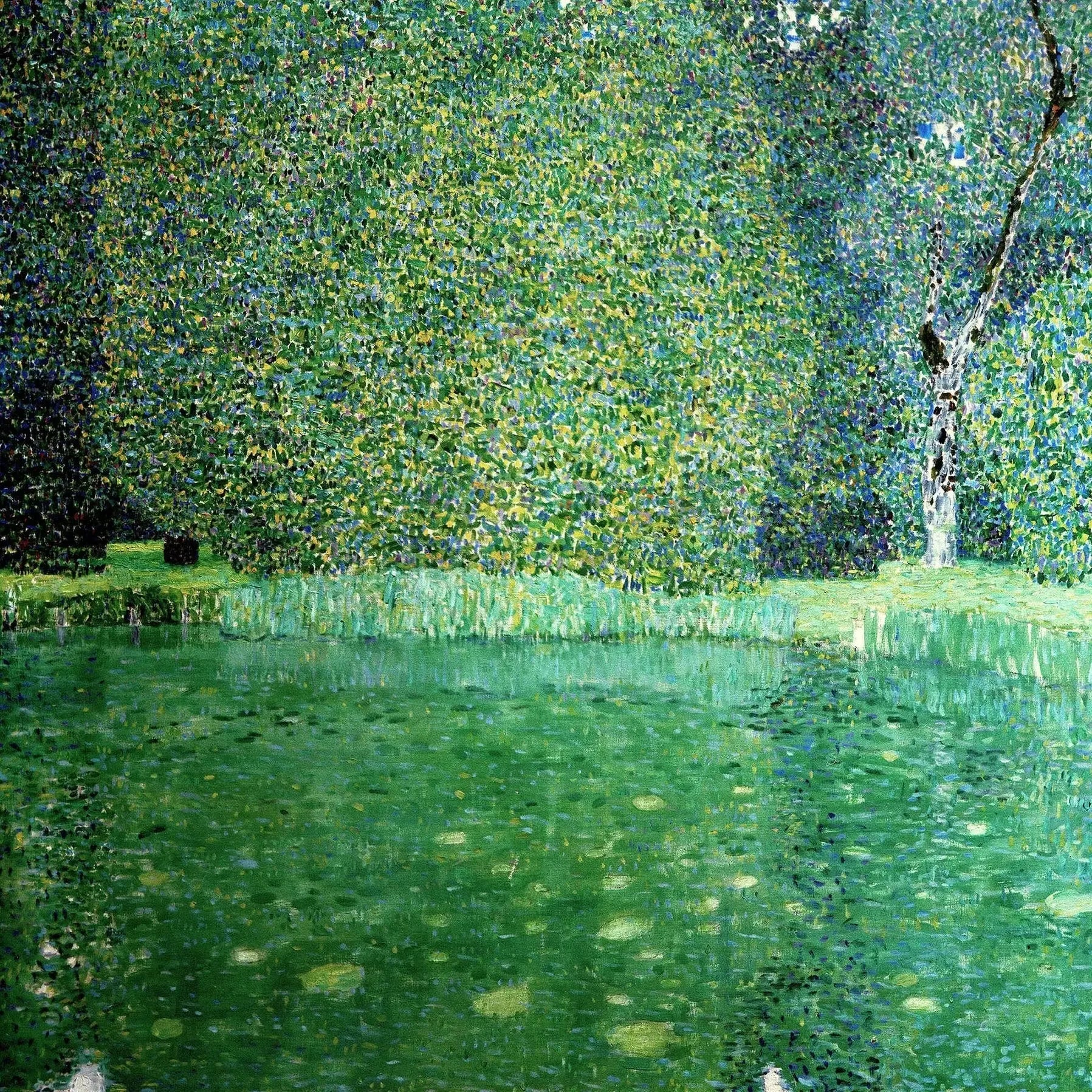Étang du château de Kammer - Gustav Klimt image 1 reproduction de peinture à l’huile