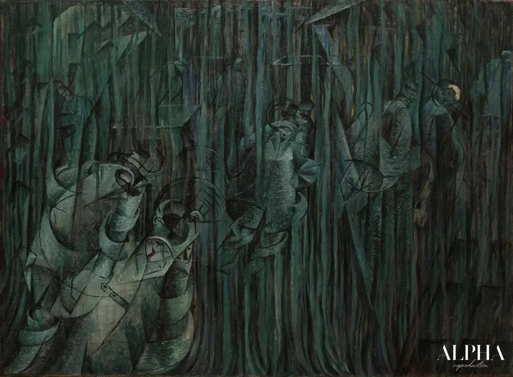 Etats d'esprit III ; Ceux qui restent - Umberto Boccioni - Reproductions de tableaux et peintures haut de gamme