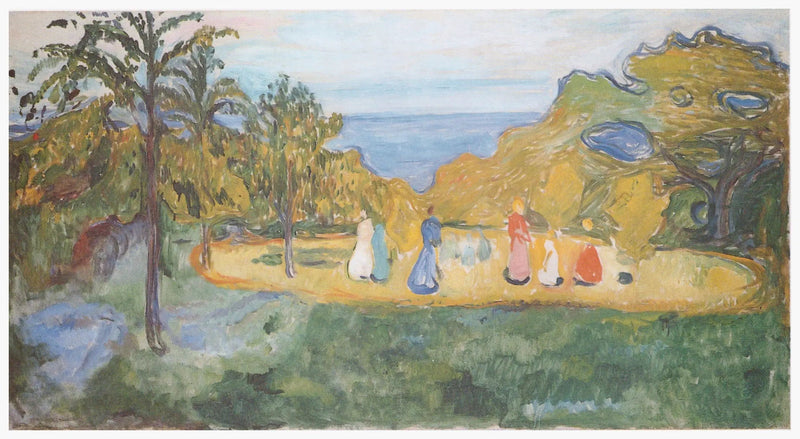 ฤดูร้อนในสวน (Frise Linde) - Edvard Munch