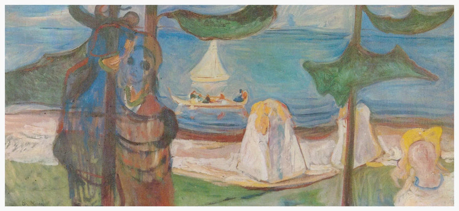 การกอดบนชายหาด (Frise Linde) - Edvard Munch