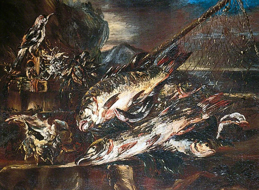 Étude des poissons - Salvator Rosa
