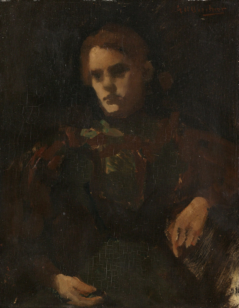 Étude modèle (Geesje Kwak?) - George Hendrik Breitner
