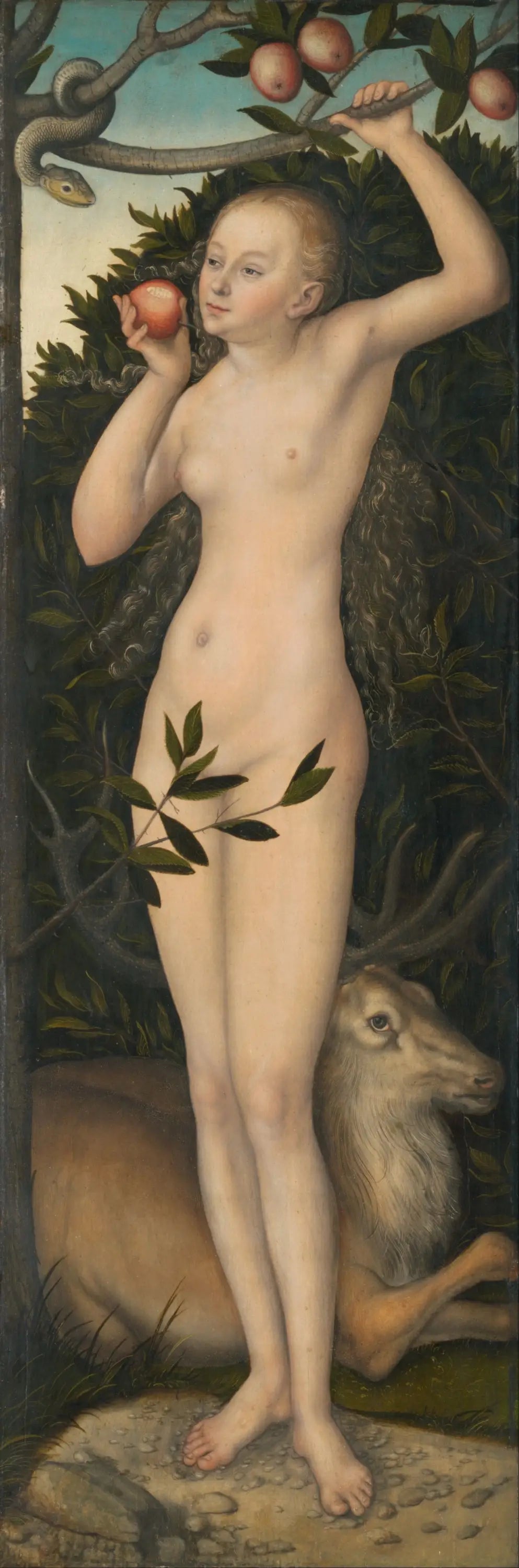 Eve - Lucas Cranach the Elder image 1 reproduction artisanale de tableau