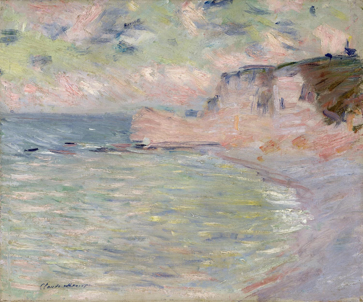 Falaise et Porte d’Amont, effet du matin W1011 par Claude Monet, musée Marmottan Monet