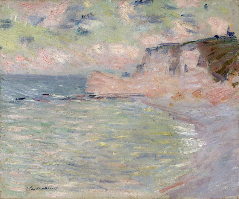 Cliff และ Porte d'Amont เอฟเฟกต์ตอนเช้า W1011 - Claude Monet