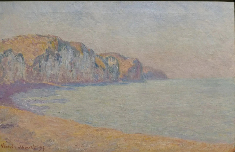 Pourville Cliff ในตอนเช้า Montreal W1442 - Claude Monet