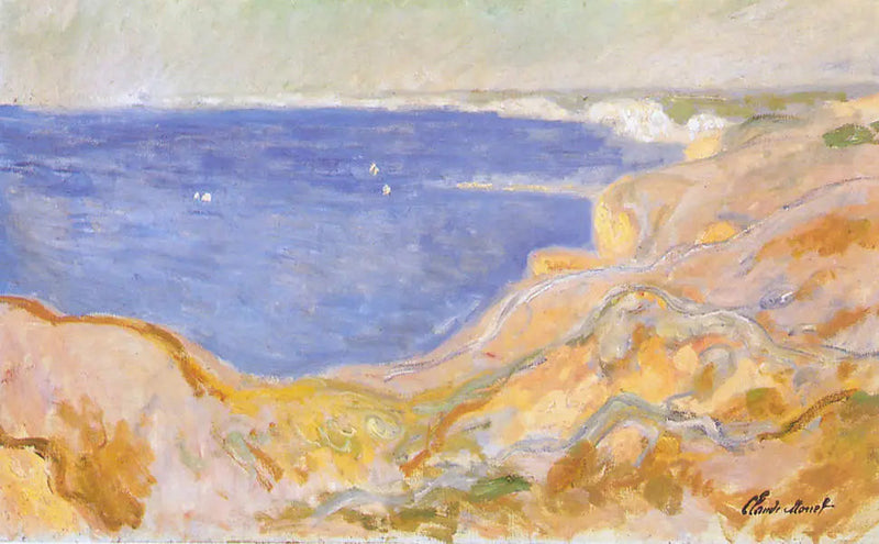 หน้าผาทางตะวันออกของปูร์วิลล์ - Claude Monet