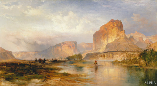 Falaises de la rivière Verte, 1874 - Thomas Moran - Reproductions de tableaux et peintures haut de gamme