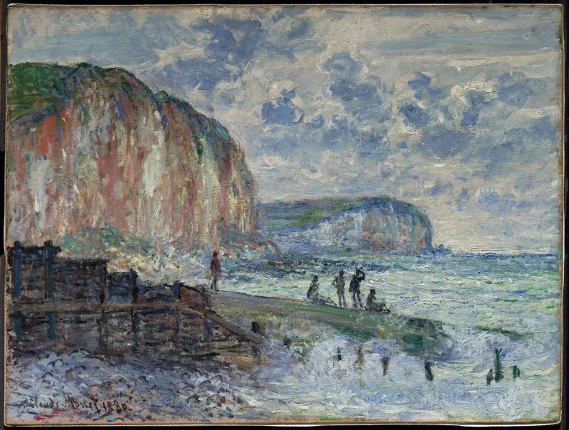 Les Falaises des Petites-Dalles W621 - คล็อด โมเนต์