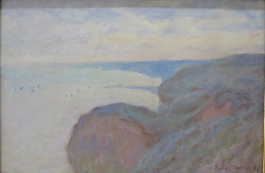 หน้าผาใกล้เมืองดีป - Claude Monet