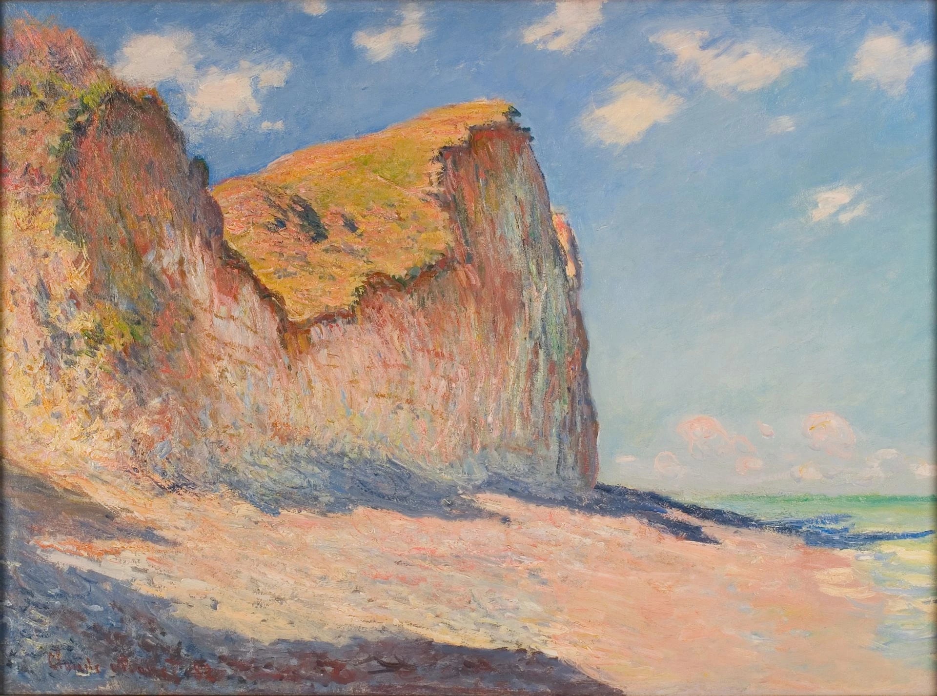 Falaises près de Pourville W788 par Claude Monet, Rijksmuseum Twenthe