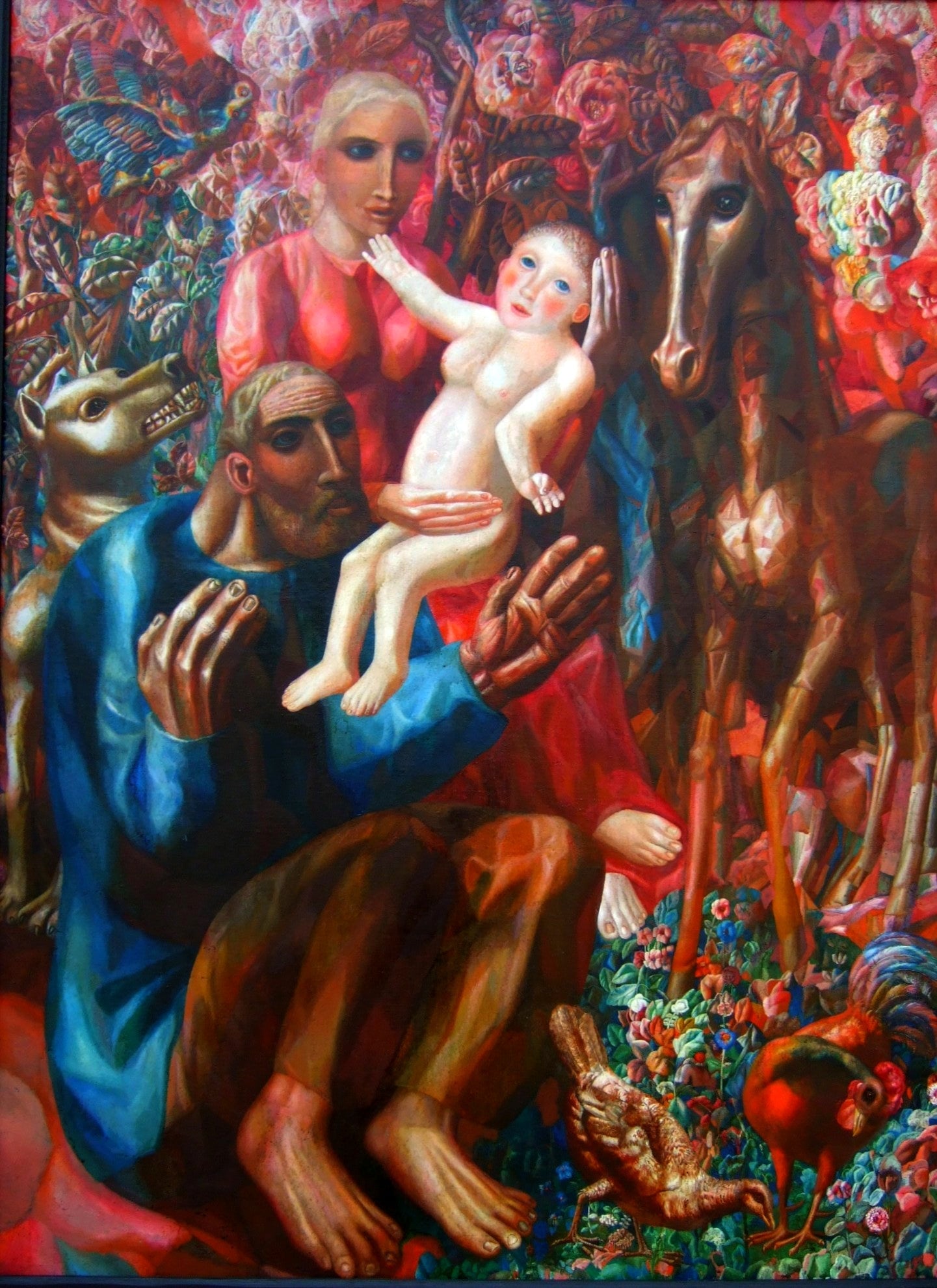 Famille paysanne (La Sainte Famille) - Pavel Filonov image 1 reproduction artisanale de tableau