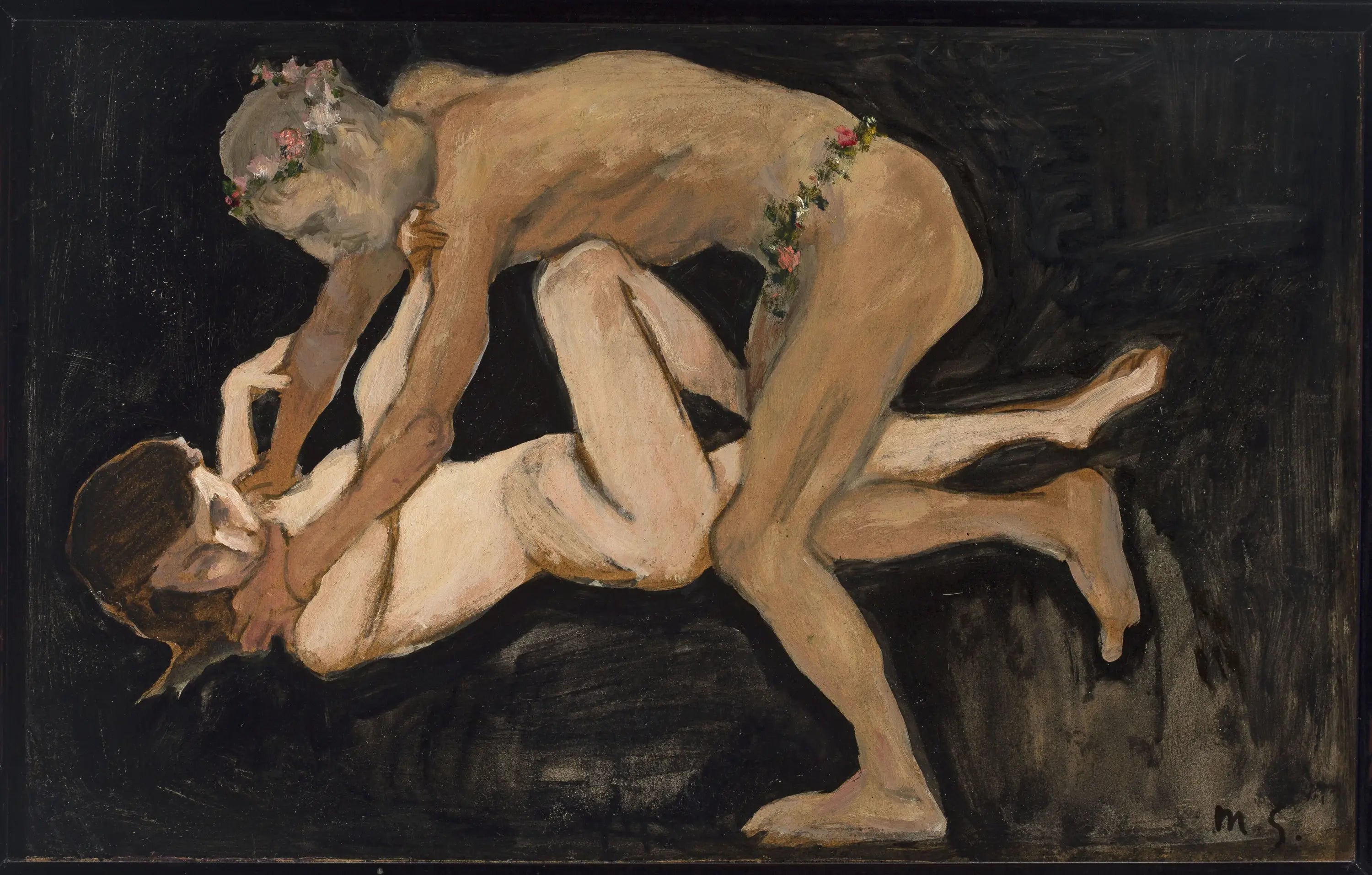 Faune et une fille. - Max Slevogt image 1 reproduction artisanale de tableau