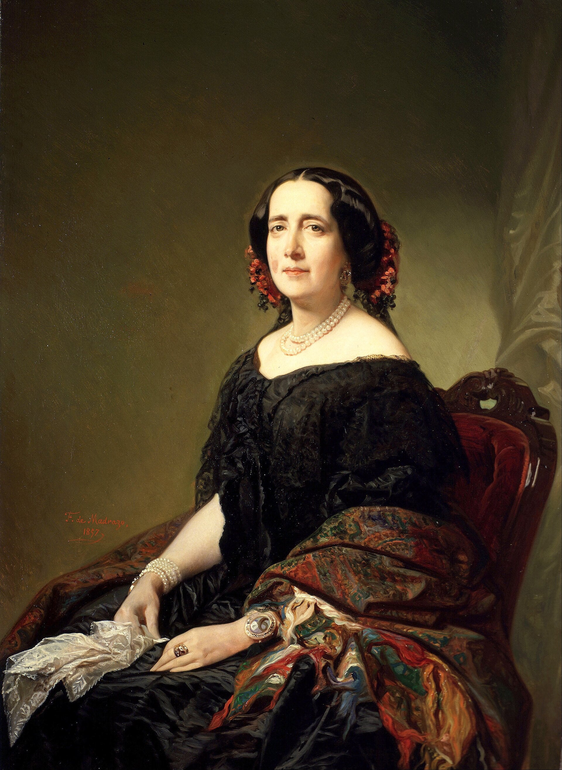 Portrait de Gertrudis Gómez de Avellaneda - Federico de Madrazo