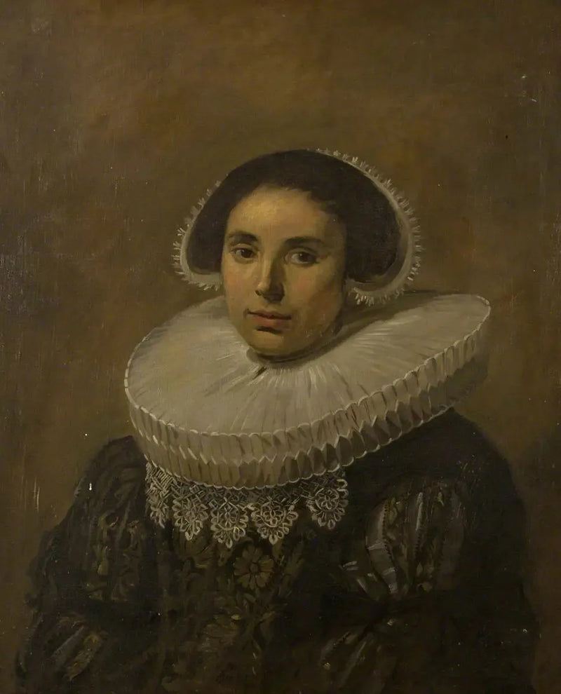 ผู้หญิงใส่คอปก (อาจเป็น Sara Wolphaerts van Diemen) - Frans Hals
