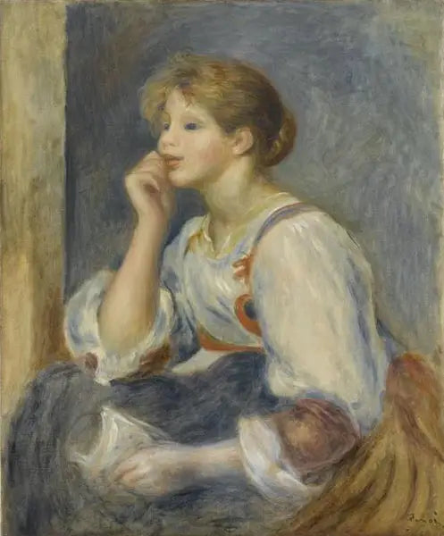 Femme à la lettre - Pierre-Auguste Renoir image 1 copie de tableau peinte à la main