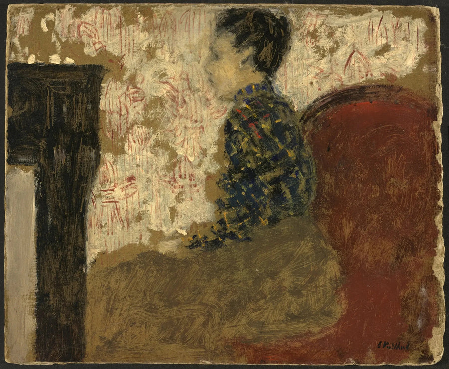 ผู้หญิงนั่งอยู่มุมไฟ - Édouard Vuillard