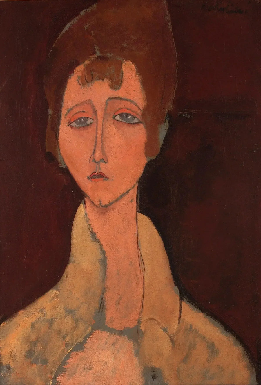 ผู้หญิงในชุดรัดรูปสีขาว - Amedeo Modigliani