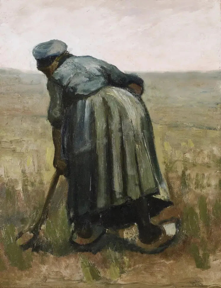ผู้หญิงกับจอบ, มุมมองจากด้านหลัง - Vincent van Gogh