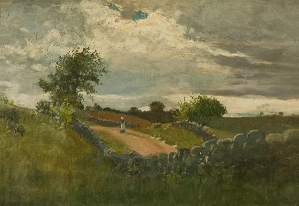 Femme conduisant des oies - Winslow Homer