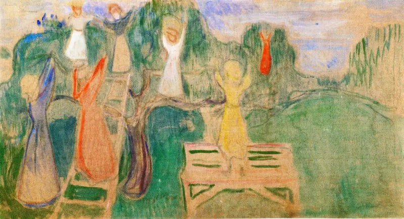 ผู้หญิงเก็บผลไม้ - Edvard Munch
