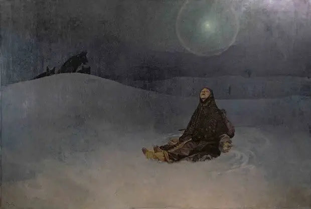 Femme dans le désert - Alphonse Mucha - Alpha Reproduction
