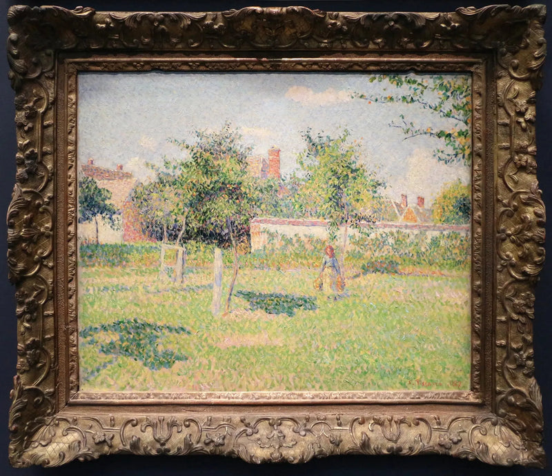 ผู้หญิงในสวน, แสงอาทิตย์ฤดูใบไม้ผลิในทุ่งที่ Éragny - Camille Pissarro