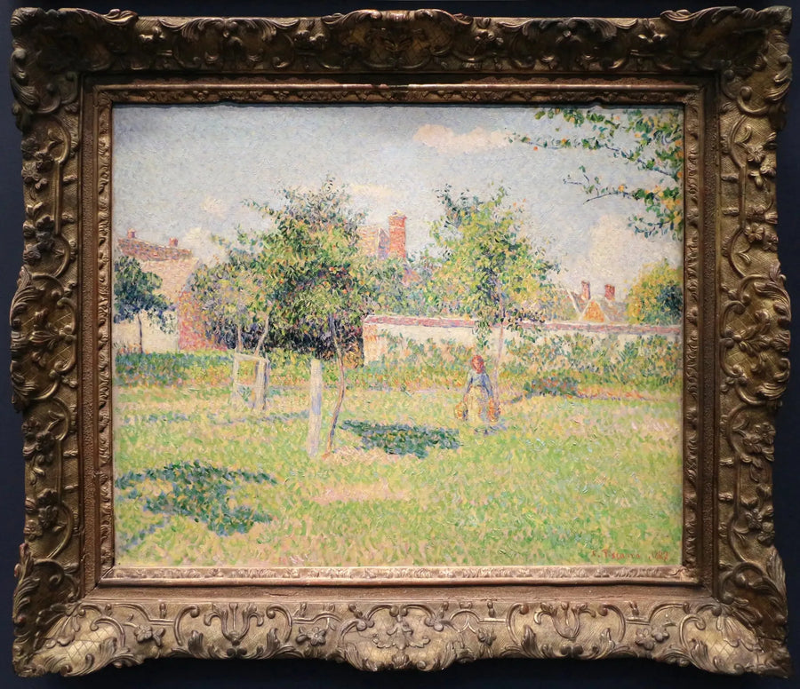 ผู้หญิงในสวน, แสงอาทิตย์ฤดูใบไม้ผลิในทุ่งที่ Éragny - Camille Pissarro