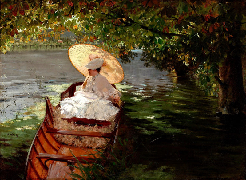 ผู้หญิงในเรือแจว - Giuseppe De Nittis