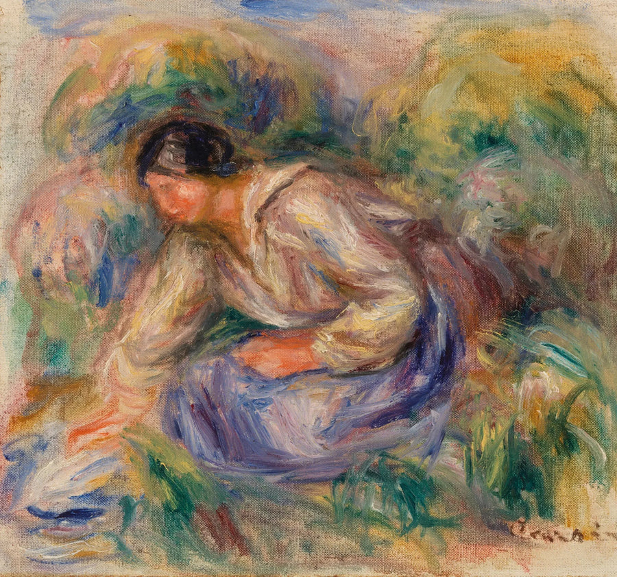 ผู้หญิงในกระโปรงสีน้ำเงิน - ปิแอร์-ออฌ ส Renoir