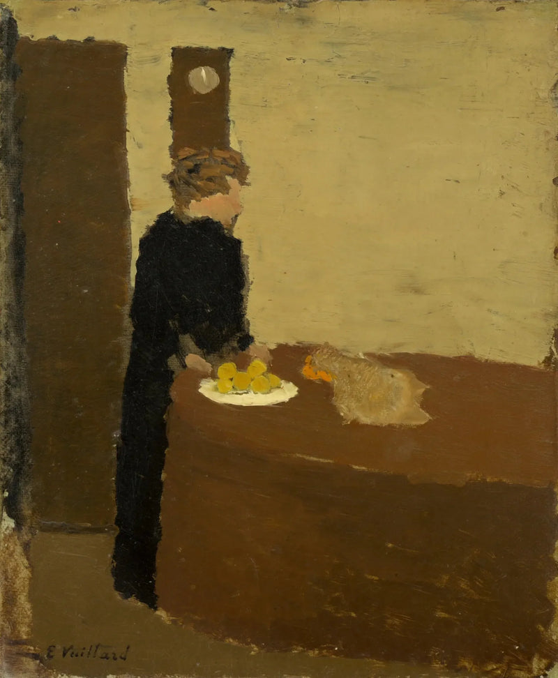 ผู้หญิงในชุดดำ - Édouard Vuillard