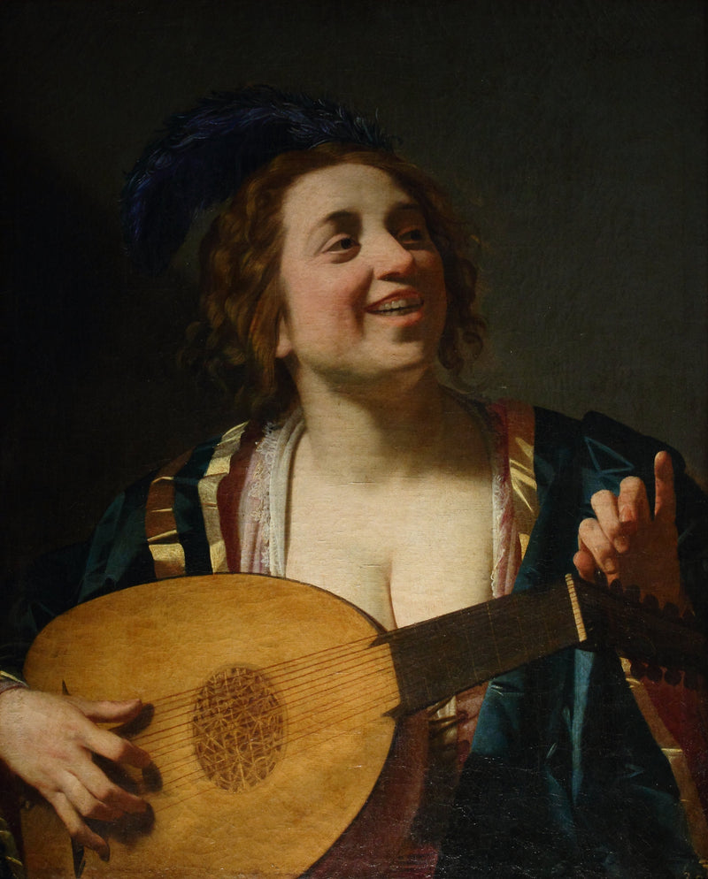 ผู้หญิงเล่นลูท - Gerrit van Honthorst