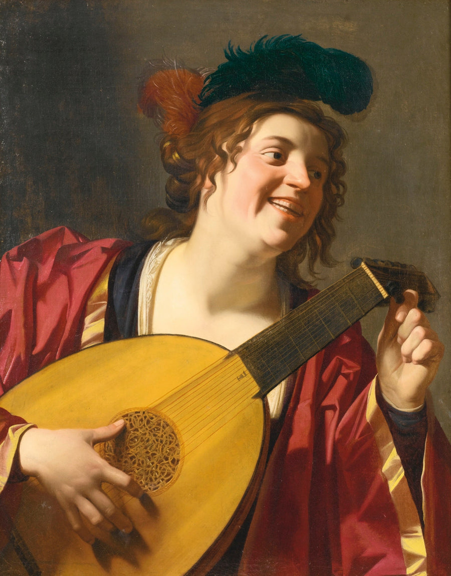 ผู้หญิงเล่นลูท - Gerrit van Honthorst