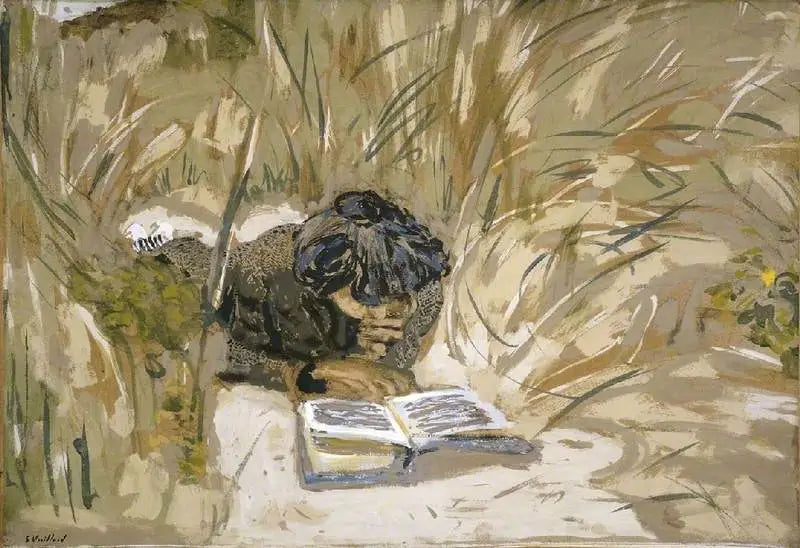 ผู้หญิงกำลังอ่านหนังสือ - Édouard Vuillard