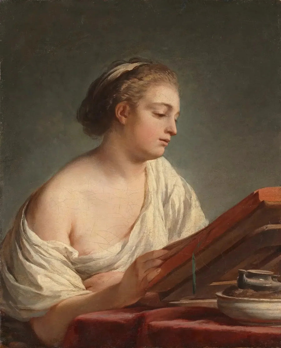 ผู้หญิงกำลังอ่านหนังสือ - Nicolas-Bernard Lépicié