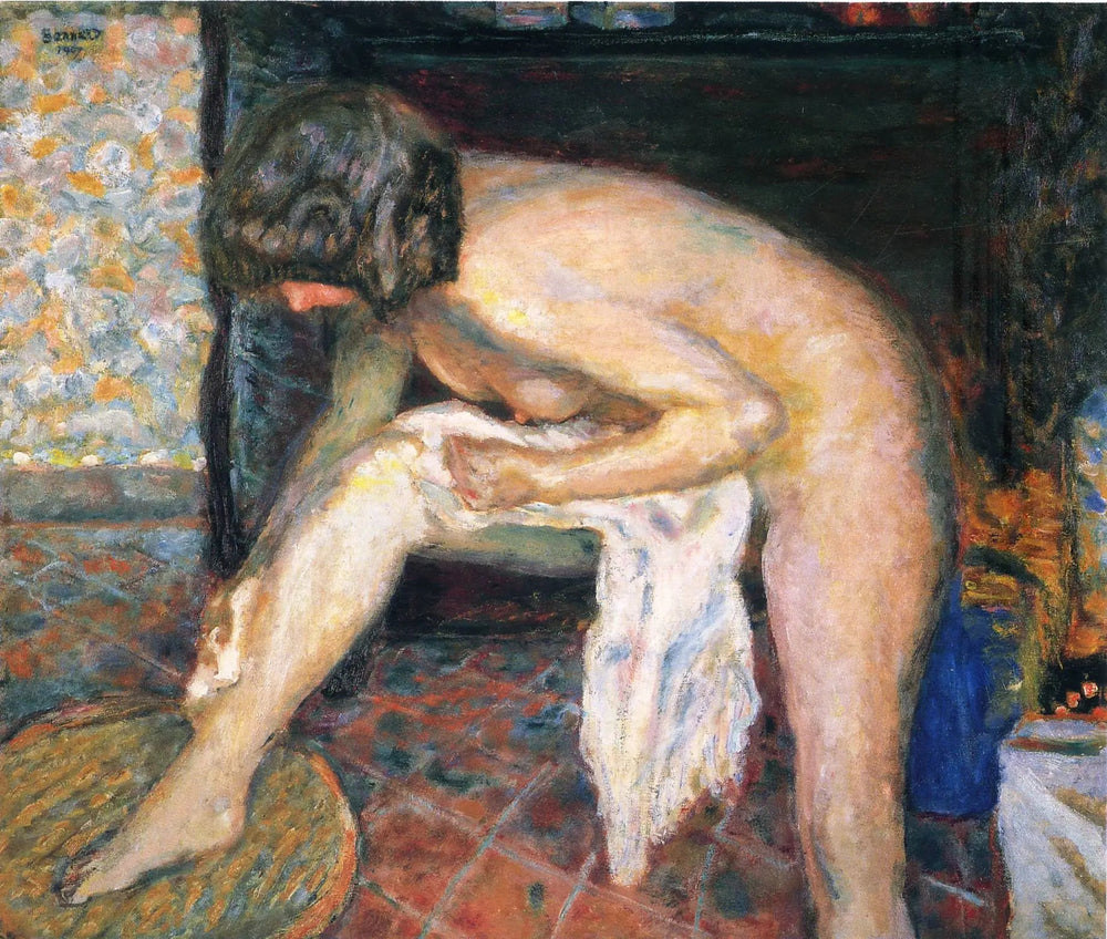 Femme penchée - Pierre Bonnard image 1 copie de tableau peinte à la main