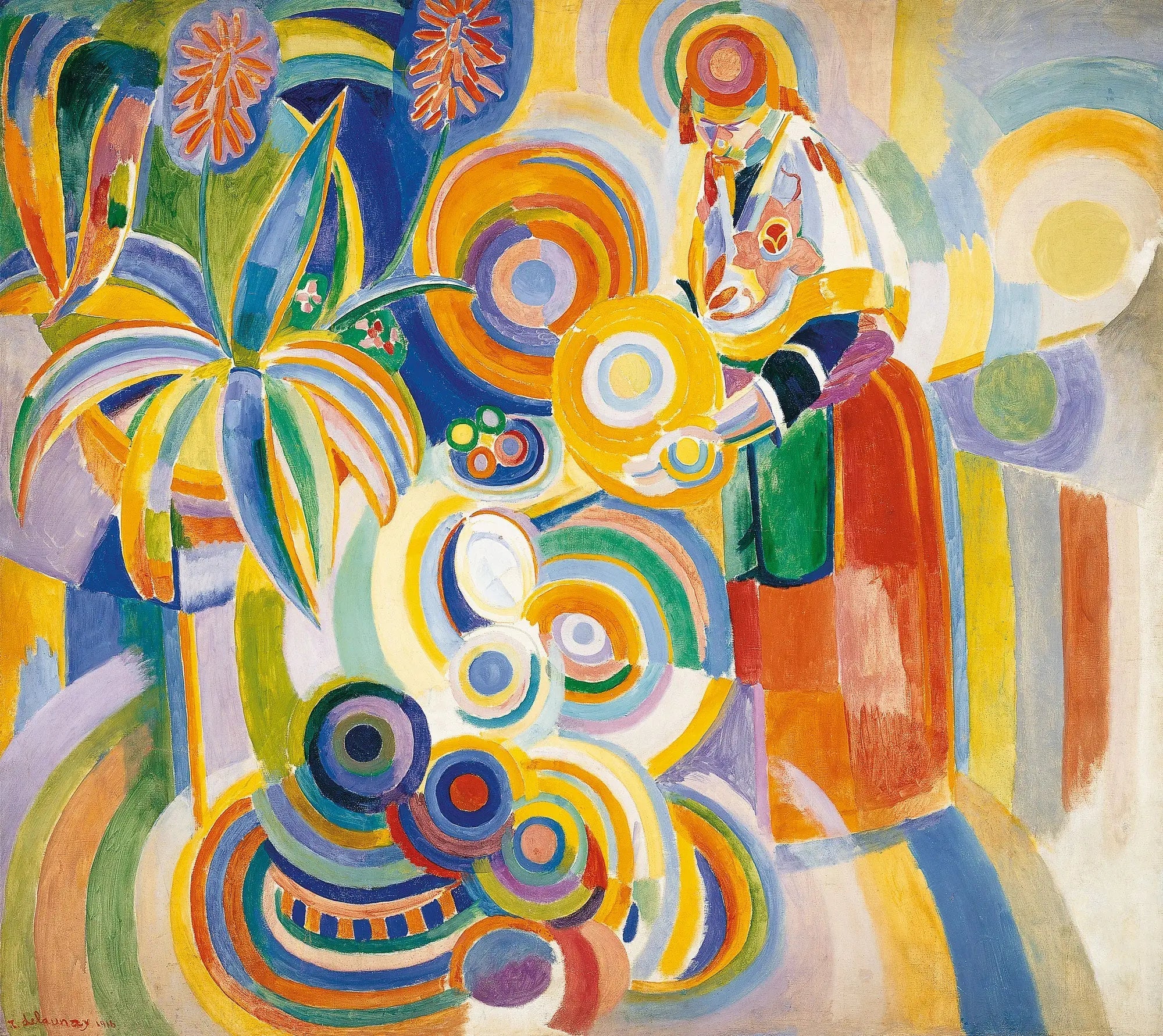 Femme portugaise - Robert Delaunay image 1 copie de tableau peinte à la main